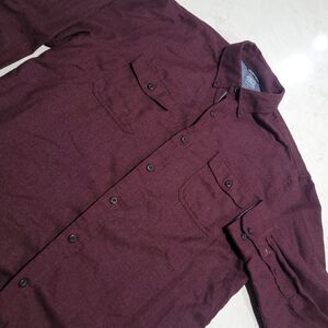 IZOD Saltwater Relaxed Classics Flannel Red Large Athletic Fit LS Shirt NWOT